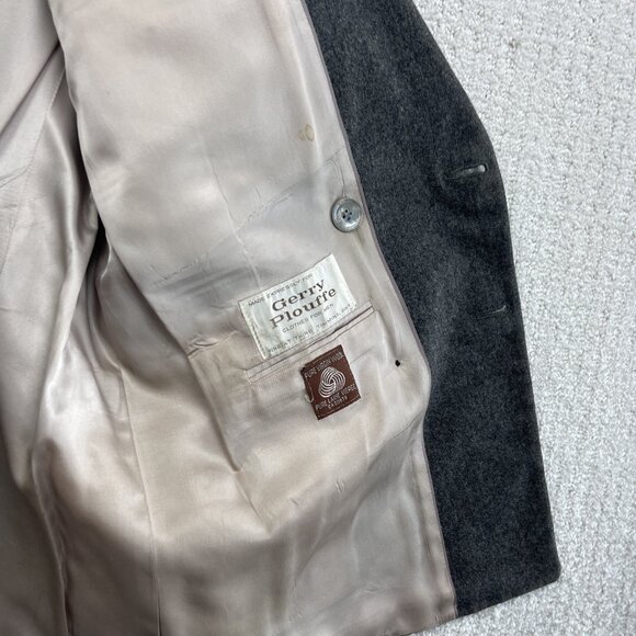 Pierre Balmain Gray Wool Double Breasted Sport Coat Blazer Men’s Sz 40R Classic - Picture 10 of 16